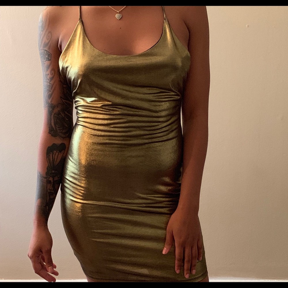 Gold Metallic Dress